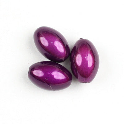 Top Quality 9.5*14mm Olive Miracle Beads,Dark Purple,Sold per pkg of about 880 Pcs