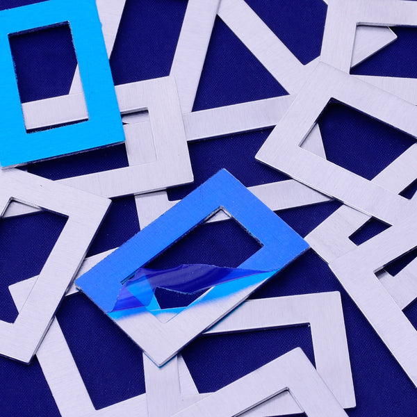 20pcs about 1 1/2"x1" tibetara® aluminum rectangle washer Stamping supplies Metal Blank Fantastic Shine 18 Gauges