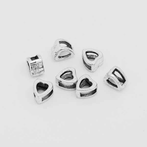 Heart Shape Tibetan Beads,Jewelry Buddhism Beads,Large Hole Spacer beads,Rondelle Beads,Thickness 5mm,Sold 50pcs/lot